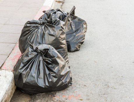 Professional builders waste clearance team at work