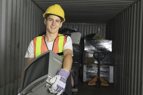 Experienced team conducting flat clearance